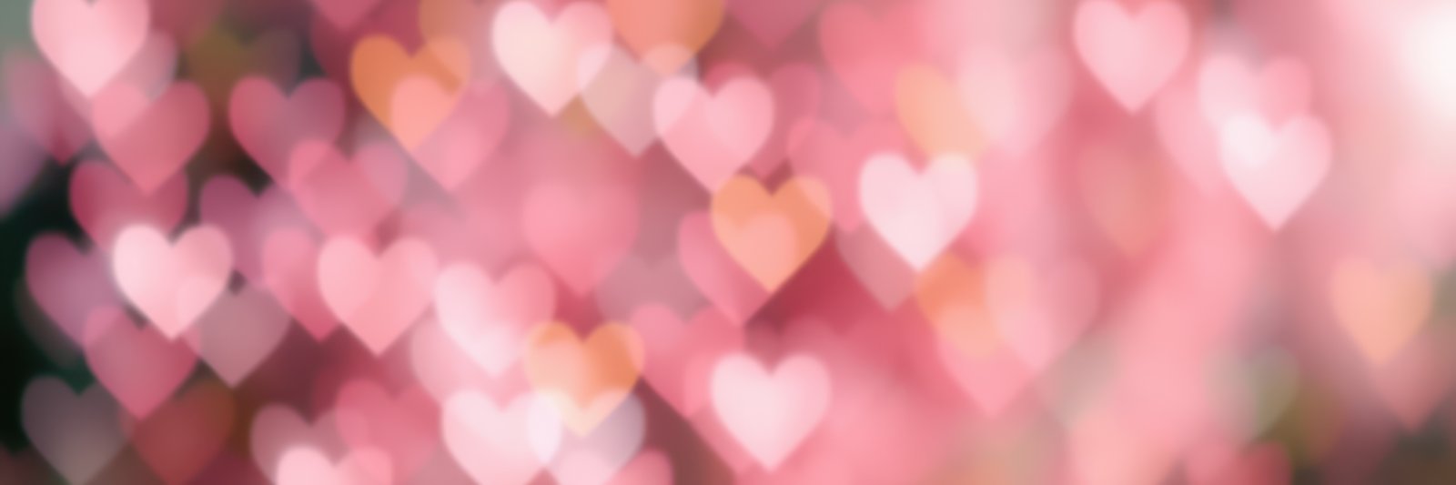 Beautiful soft focus hearts background creates a romantic and dreamy atmosphere for celebrations or special occasions